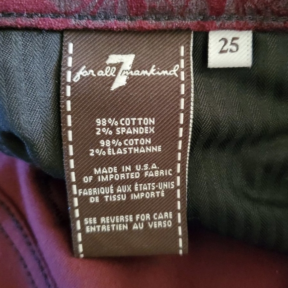 7 for All Mankind Jeans NWOT Size 25 - Picture 4 of 7